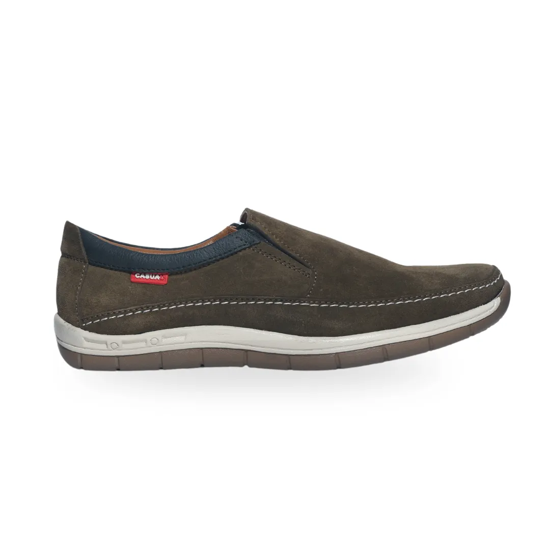 Olive Slip On Shoes