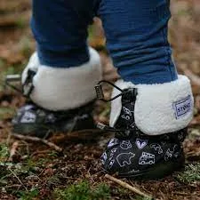 Stonz Baby and Toddler Boys Booties-Print Neo Black