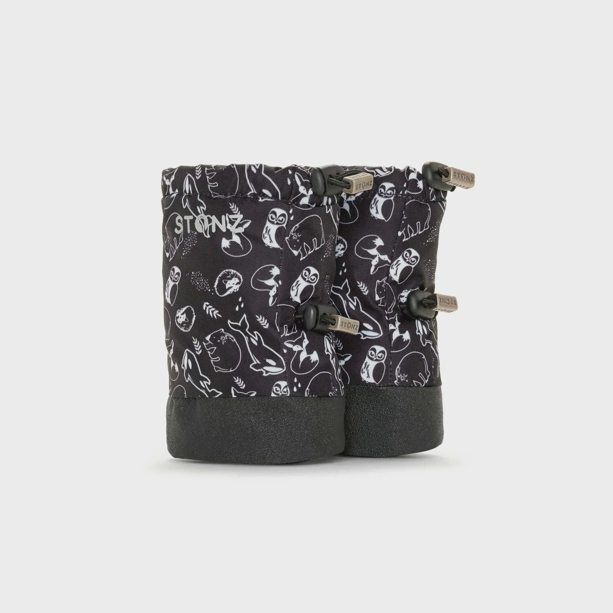 Stonz Baby and Toddler Boys Booties-Print Neo Black