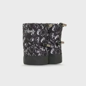 Stonz Baby and Toddler Boys Booties-Print Neo Black